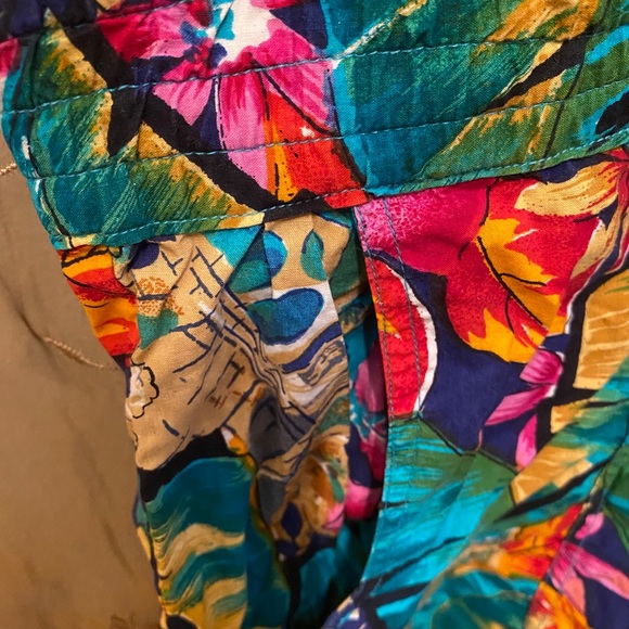 S small vintage floral 100% cotton romper - Picture 6 of 10